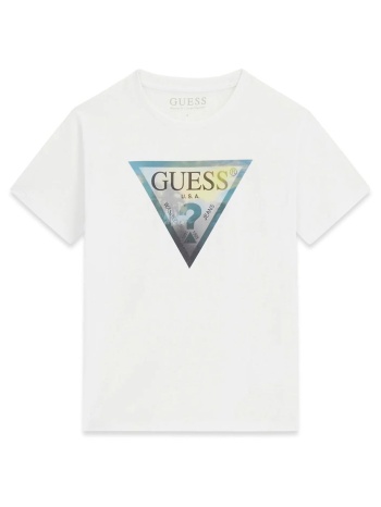 guess ss t-shirt μπλουζα παιδικο boy l6gi25k8hm4-g011 white