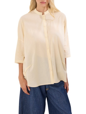 namaste πουκαμισο portera ss0426035-cream cream