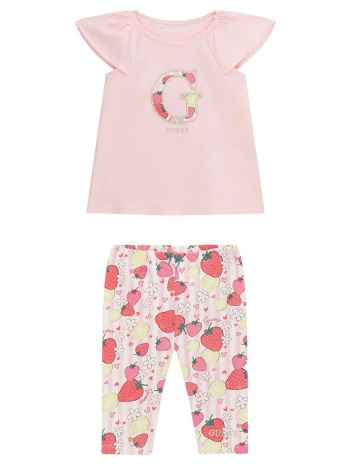 guess set ss t-shirt+capri leggings σετ παιδικο girl