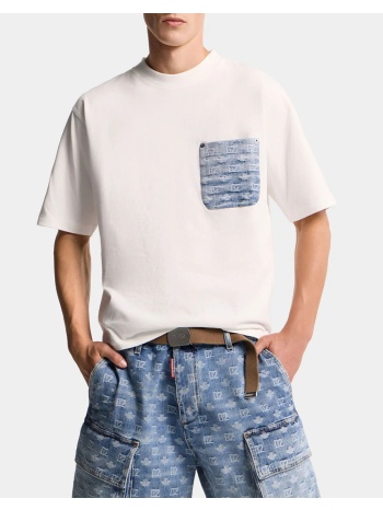 dsquared2 μπλουζα s74gd1554d20106-100 white