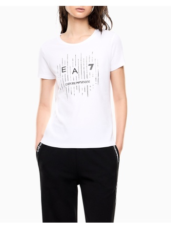 ea7 t-shirt 7w001097af10373-u0002 white σε προσφορά