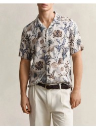 gant πουκαμισο μμ reg aop camp collar shirt 3g3260053-200 mixed