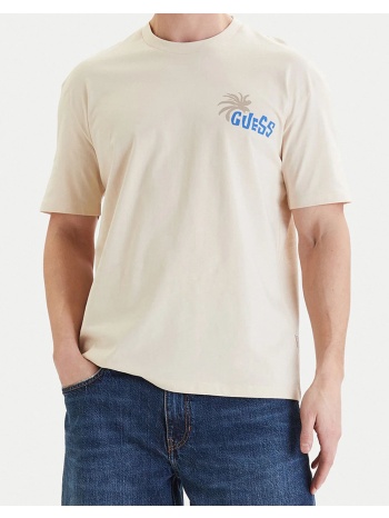 guess cn ss foliage print t-shirt μπλουζα ανδρικο σε προσφορά
