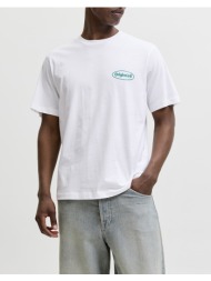 jack&jones jorriviera vintage poster back tee ss cn 12295202-bright white white