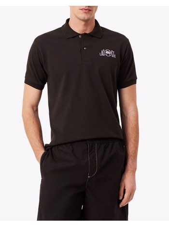 lacoste μπλουζα πολο κμ polo ss 3ph2080-3la darkbrown
