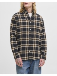jack&jones jjeclassic flannel check shirt ls sn 12278406-black mixed