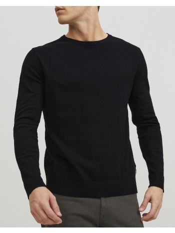 jack&jones jjeemil knit crew neck noos 12208364-black black