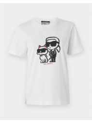 karl lagerfeld ikon sketch duo t-shirt a1w17129-b09 cream