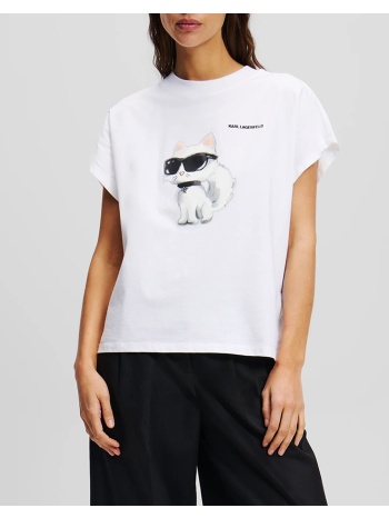 karl lagerfeld ikon aquarelle c loose t-shirt a2w17115-100 σε προσφορά