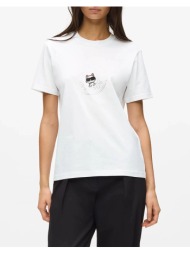 karl lagerfeld ikon rs circle t-shirt b2w17025-100 white