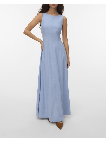 vero moda vmnorma sl maxi chambray dress 10346280-light σε προσφορά