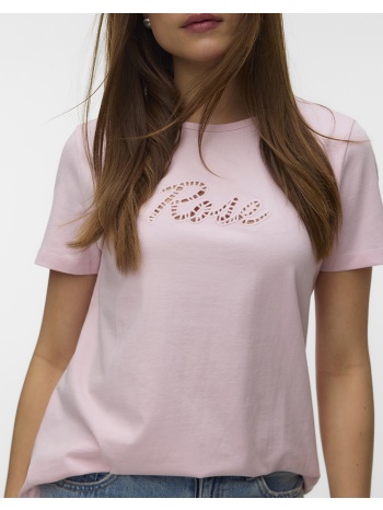 vero moda vmmiranda sif ss top box jrs 10344827-pink pink σε προσφορά