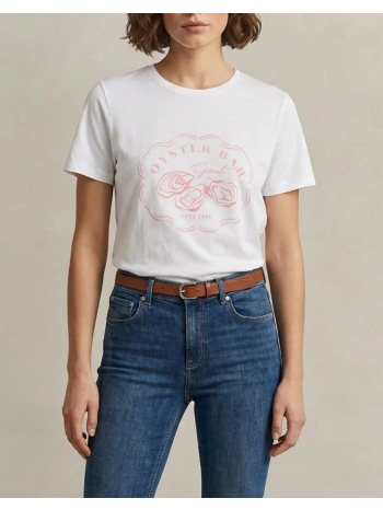 gant μπλουζα κμ reg graphic print ss t-shirt 3gw4201461-105 σε προσφορά