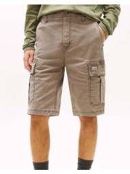 tommy jeans tjm otis washed cargo short dm0dm22831-pkdni sandybrown