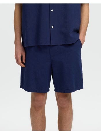 selected slhregstuart seersucker shorts 16101369-ocean σε προσφορά