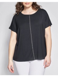 parabita μπλούζα από bamboo με κεντρική ραφή 012610100224-002 black