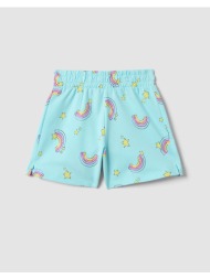 ovs aop 4/5 short f.terry 2659785-tanager turquoise turquoise