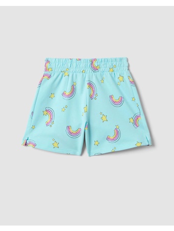 ovs aop 4/5 short f.terry 2659785-tanager turquoise