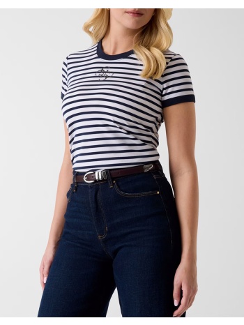 guess ss cn striped mini 4g logo tee μπλουζα γυναικειο σε προσφορά