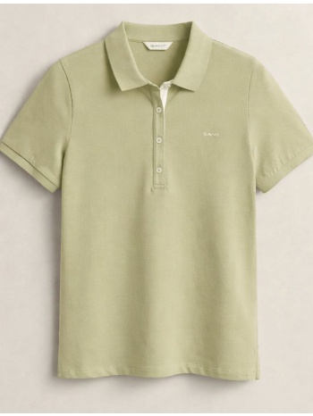 gant μπλουζα κμ slim contrast color ss pique polo σε προσφορά
