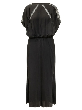 pinko angie abito twill con pizzo 106625a385-z99 black σε προσφορά