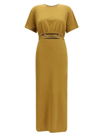 pinko benevento abito jersone 106908a3ar-l25 mustard σε προσφορά