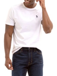 us polo assn mick 000148 eh33 t-shirt ss μπλουζα ανδρικο. us43154015p400-100 white