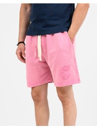 jack&jones jpstbill pop washed sweat shorts srt 12296528-ibis rose pink
