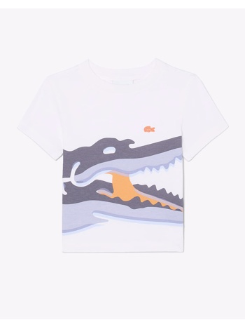 lacoste μπλουζα κμ tee-shirt ss 3tj6935-001 white σε προσφορά