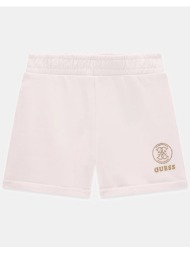 guess french terry regular active sh σορτς παιδικο girl j6gd41ka6r4-g011 white