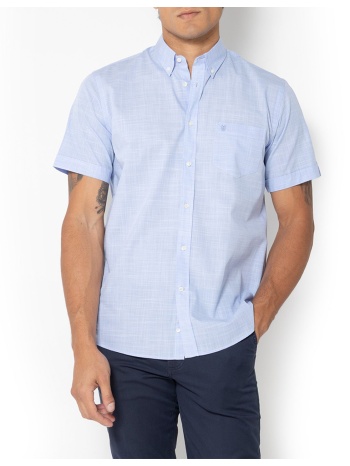 the bostonians πουκαμισο φλαμα regular fit plain slub σε προσφορά