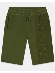 guess gmt dye terry regular shorts σορτς παιδικο boy l6gd01ka6r4-g8v4 olive
