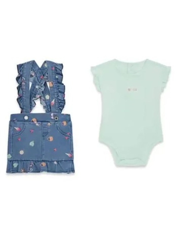guess set ss body+str denim skirtall σετ παιδικο girl σε προσφορά