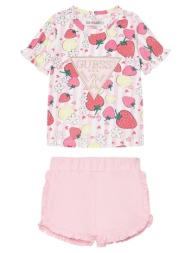 guess set ss t-shirt+active shorts σετ παιδικο girl a6gg02k6yw4-pme9 multi