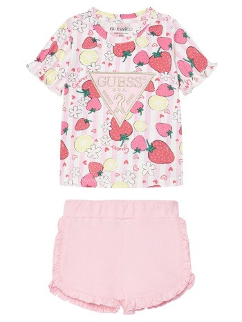 guess set ss t-shirt+active shorts σετ παιδικο girl σε προσφορά