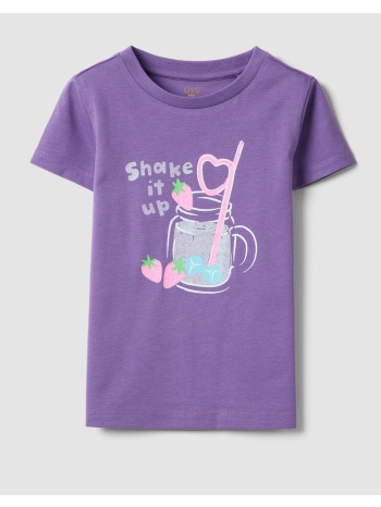 ovs t-shirt 4/5col+ glitter 2655114-purple heart purple