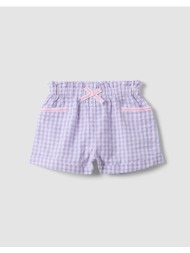 ovs y/d check short 2617188-white/violet check violet