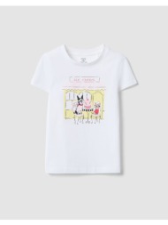 ovs t-shirt 4/5col+ glitter 2613082-brilliant white white