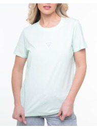 guess ss cn mini strass triangle tee μπλουζα γυναικειο w6gi10k3025-fbg8 mintgreen