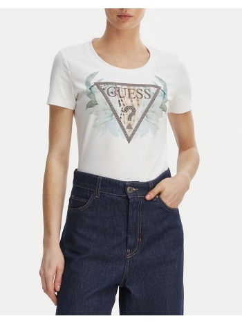 guess ss cn flower triangle tee μπλουζα γυναικειο σε προσφορά