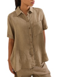 namaste πουκαμισο melia ss0426040-beige biege