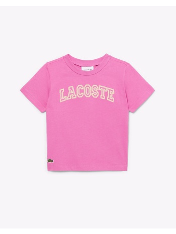 lacoste μπλουζα κμ tee-shirt ss 3tj6902-glh fuchsia σε προσφορά