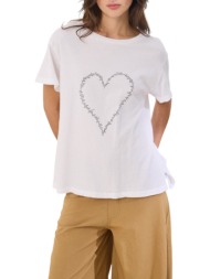namaste μπλουζα gould ss0726036-white white