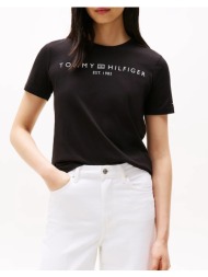 tommy hilfiger reg corp logo c-nk ss ww0ww40276-bds black