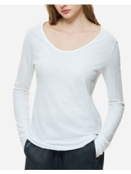 dirty laundry linen blend longsleeve dlwl000056-white white