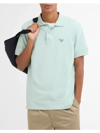 barbour μπλουζα polo mml1367-brbu11 mintgreen σε προσφορά