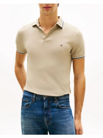 tommy hilfiger tipped slim fit seasonal polo mw0mw39993-m03 σε προσφορά