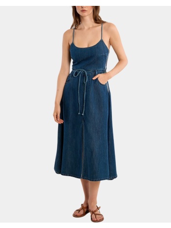 molly bracken ladies woven dress e1707bep-denim blue σε προσφορά