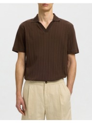 selected slhtravis ss polo 16101620-bracken brown