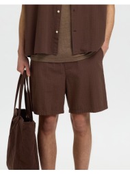 selected slhregstuart seersucker shorts 16101369-bracken brown